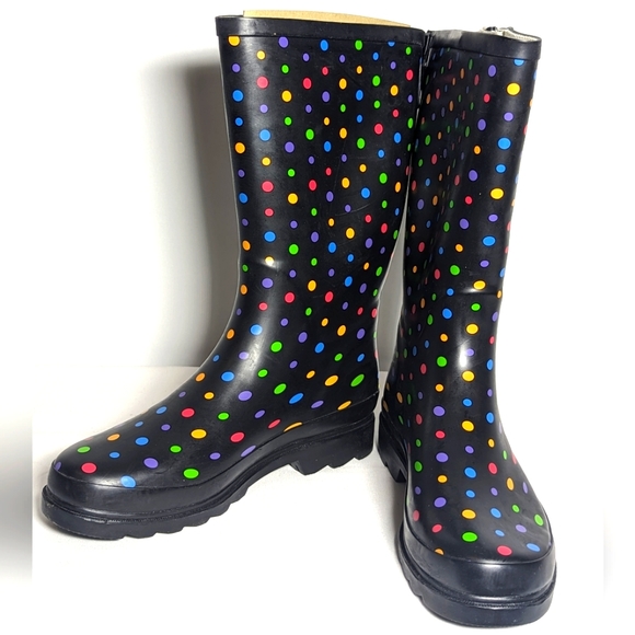NEW Western Chief Womens Printed Tall Rain Boot Sz 8 - Picture 1 of 4
